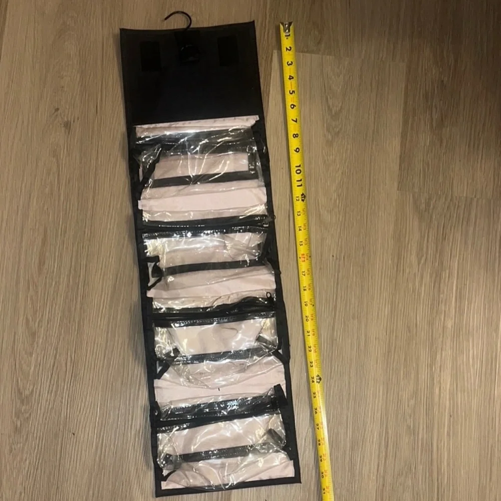 ‼️3/$20‼️ Mary Kay Black and Pink Makeup Organizer with Clear Compartments